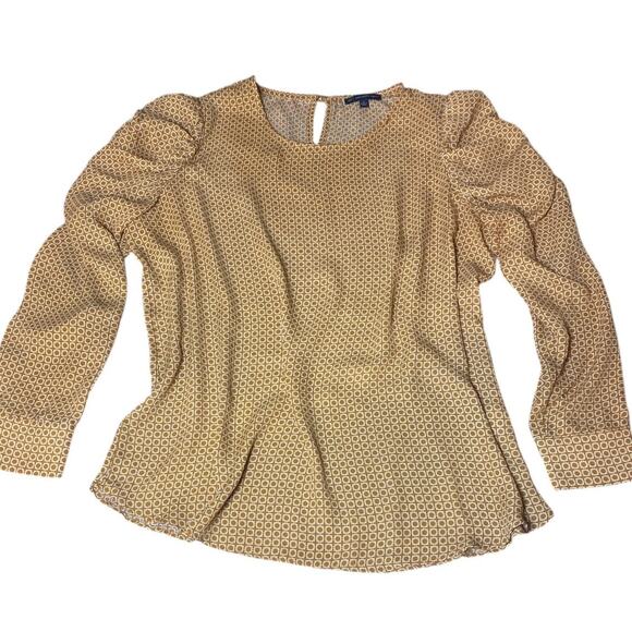 Adrianna Papell Women’s long puffed sleeves size Large - Picture 2 of 6